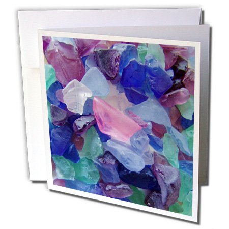 Cartes de vœux verre de mer 20,3x20,3 cm lot de 12 correspondance carrée gc_17767_2