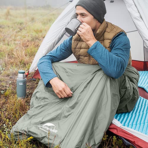 Naturehike Bolsa de Dormir Ultraligera - Sobre Ligera y Portátil, Impermeable, Cómoda con Bolsa de Compresión - Ideal para Viajes, Camping y Senderismo en 3 Temporadas miniatura 5