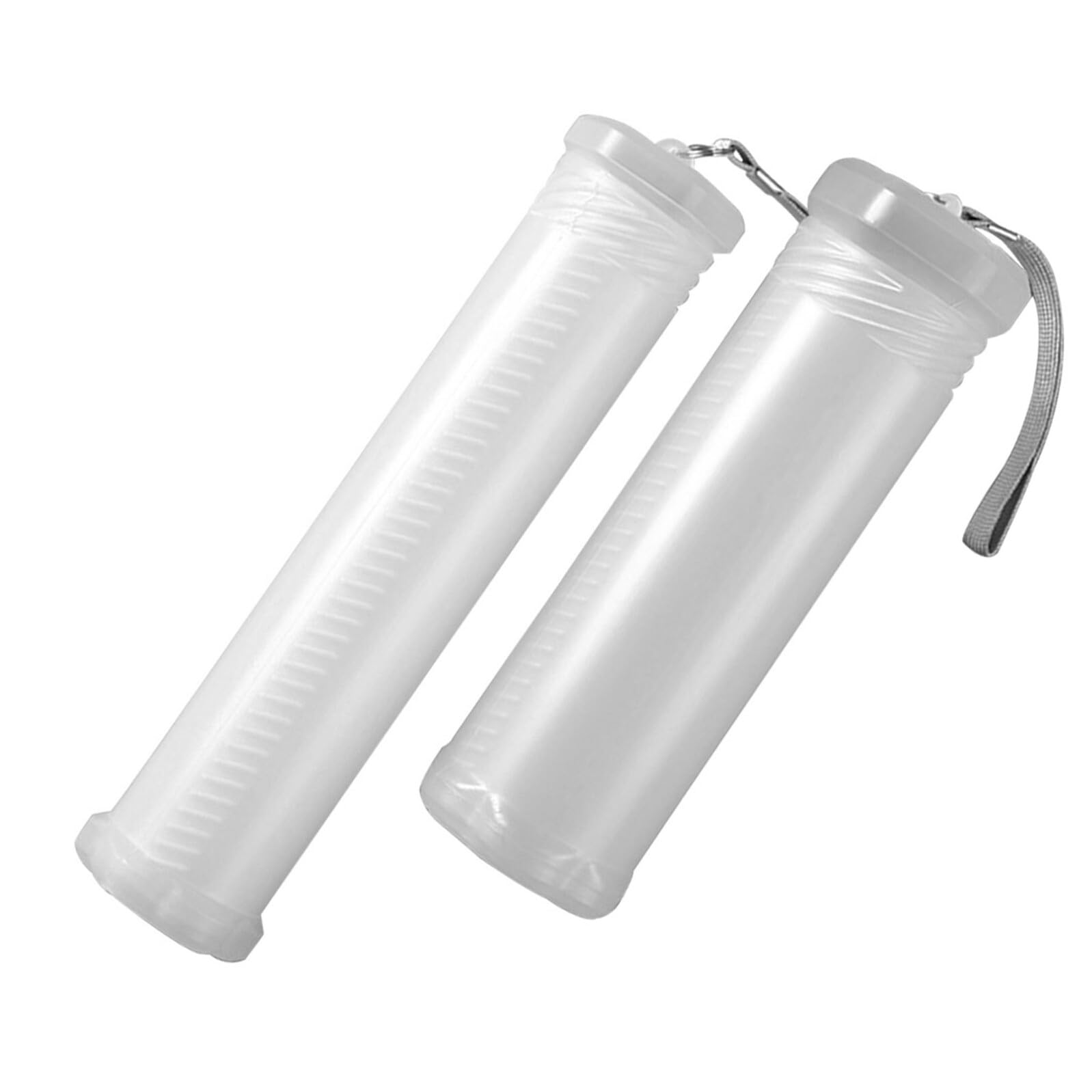 Astucci Plastica Trasparente Telescopici 2 Pezzi per Organizzare Penne, Contenitore Cilindrico Rigido in Plastica Retrattile per Studenti Back To School Party