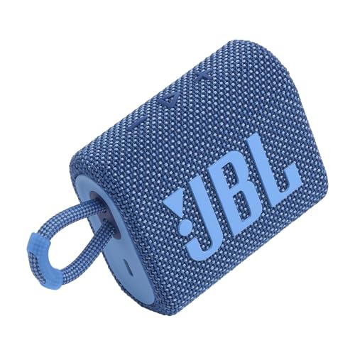Image of JBL Go 3 Eco Bluetooth Wireless and Environmentally Friendly Speaker Waterproof 5 Hours Battery Life Blue