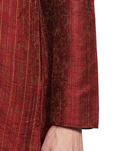 Image of Sanwara Men's Woven Designer Silk Kurta