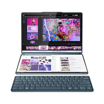 Notebook Lenovo Yoga Book 9 Intel Core Ultra 7 16GB 512GB 13" Dual Display W11 Home 83FF0032BR