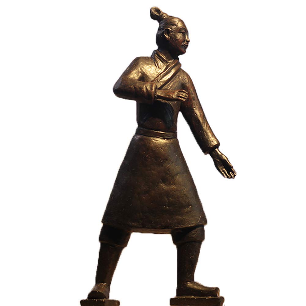 Guerriers en Terre Cuite Sculpture Chinoise pour Salon et Bureau Chic