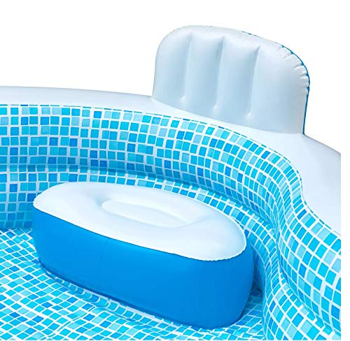 Member's Mark Elegant Family Pool 10 Feet Long 2 Inflatable Seats with Backrests