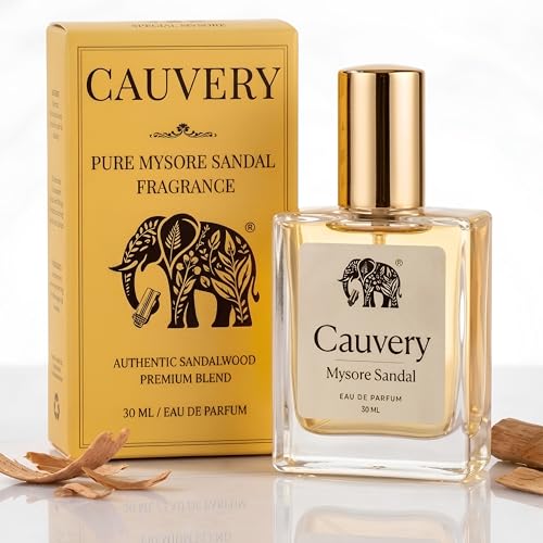 Image of Cauvery Mysore Sandal Oil Perfume 30ml | Long Lasting Sandalwood Fragrance | Perfume for Men & Women | Woody Sandal Scent | Daily Wear & Gifting