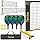 Pickleball Net Set with Wheels, 11FT & 22FT Portable Pickleball Net, 4 Pickleball Paddles, 4 Balls, 1 Carry Bag for Family & Casual Play