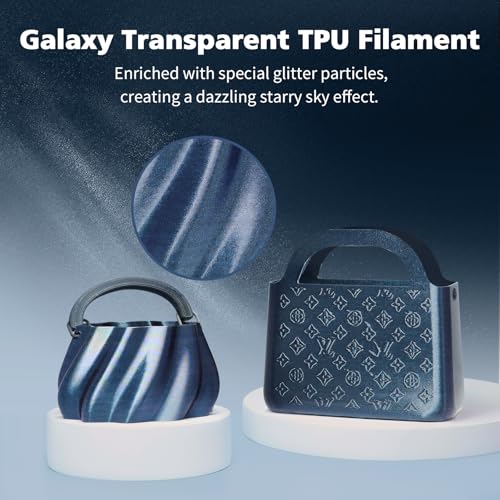 Image of YOUSU Chameleon TPU Filament 1.75mm,TPU Chameleon Color,95A (42D) Flexible Soft 3D Printer Filament,Changes Color with Light and Angles,1KG (2.2lbs) Spool