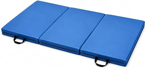 3-Fold Sponge Mat, 180x60 cm, Blue