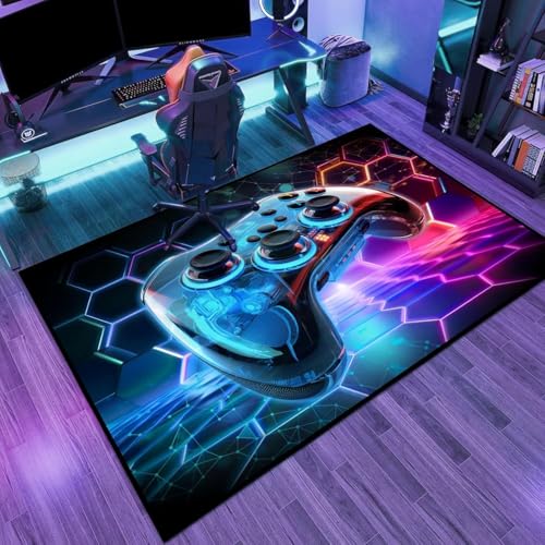 3D �I�v�e�B�J�� ���B�W���A�� �C�����[�W���� ���O 2026 �V���� �Q�[�� �R���g���[���[ �J�[�y�b�g�A����h�~�A�ϖ��Ր��A�������ȒP�A�z�[�� �G���A �J�[�y�b�g�A�Q���̃x�b�h�T�C�h(B,60X90CM)