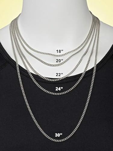 Men's Stainless Steel Flag Cross With Thin Blue Line Necklace -Proverbs 30:5 #TOP3