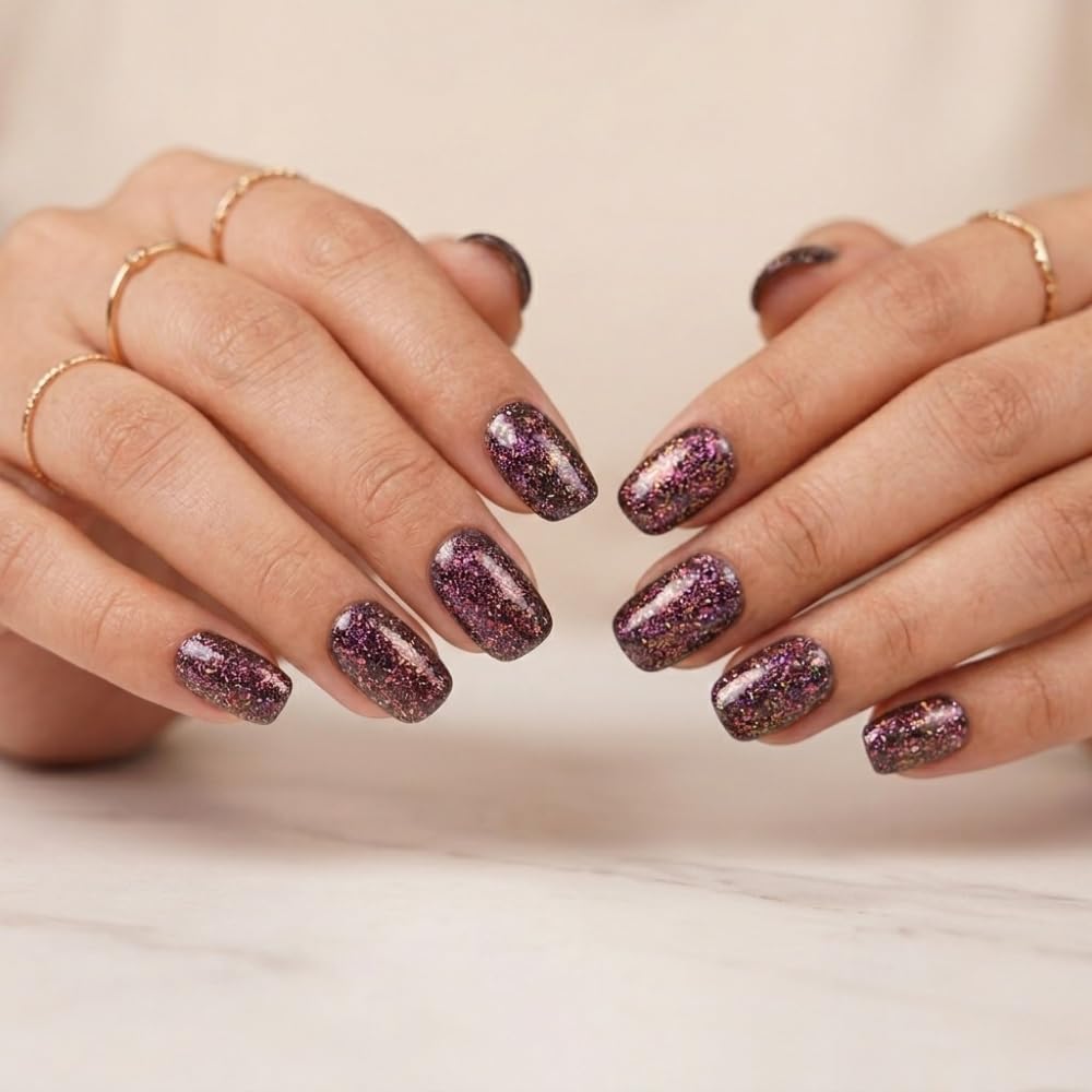 Cat Eye Reusable Nail Extension with Glue for Women | Long Lasting Glossy Finish Artificial Press On Nails | Stick-On Manicure Kit For Parties, Weddings And Gifts | Trendy Nail Art Set-image-8