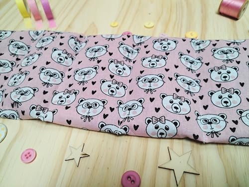 Bouillotte sèche graines de lin bio coussin thermique rose ours