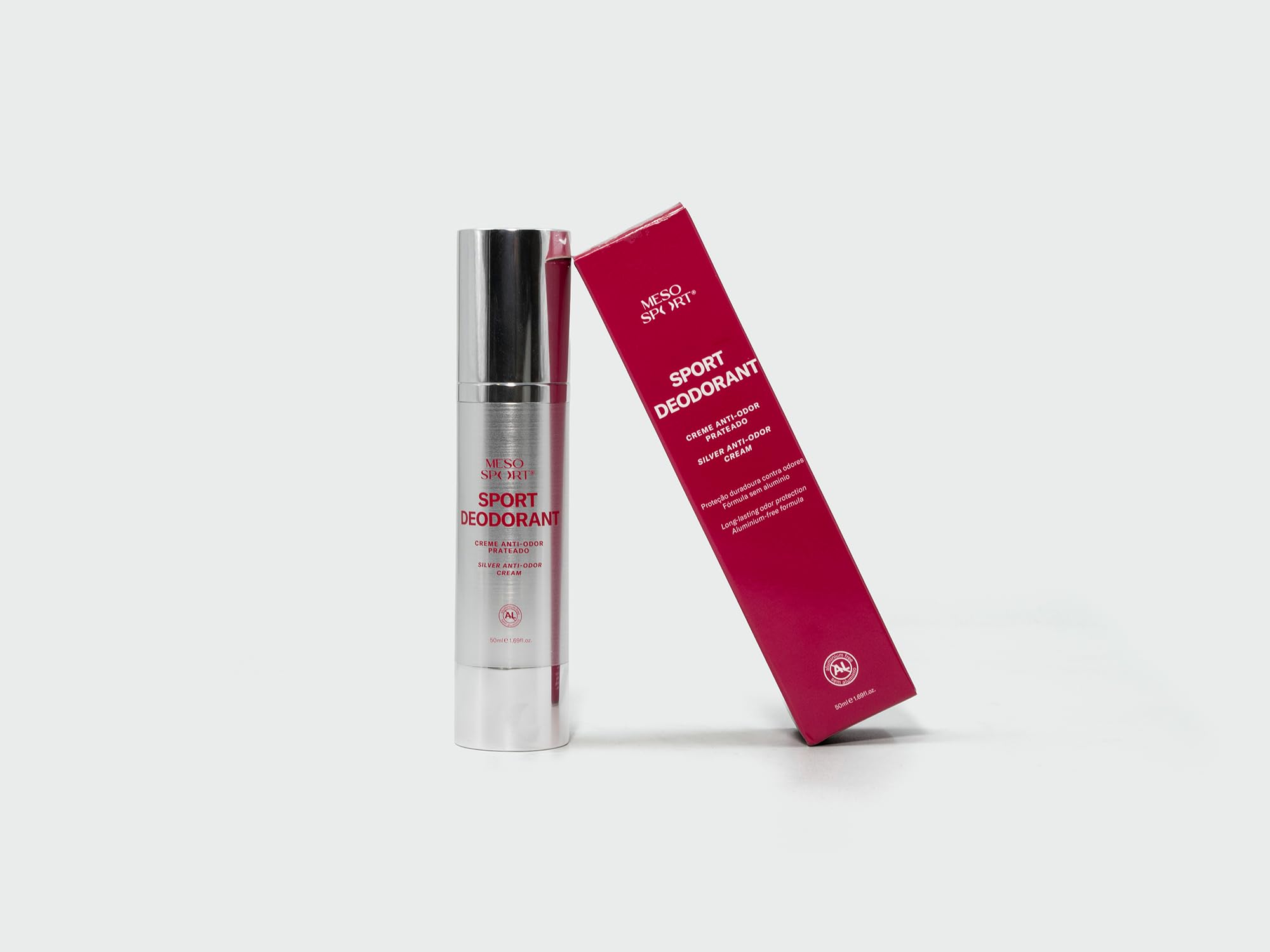 Sport Deodorant Crema Desodorante sin Aluminio con Tecnología de Plata para Estilos Activos, 50 ml