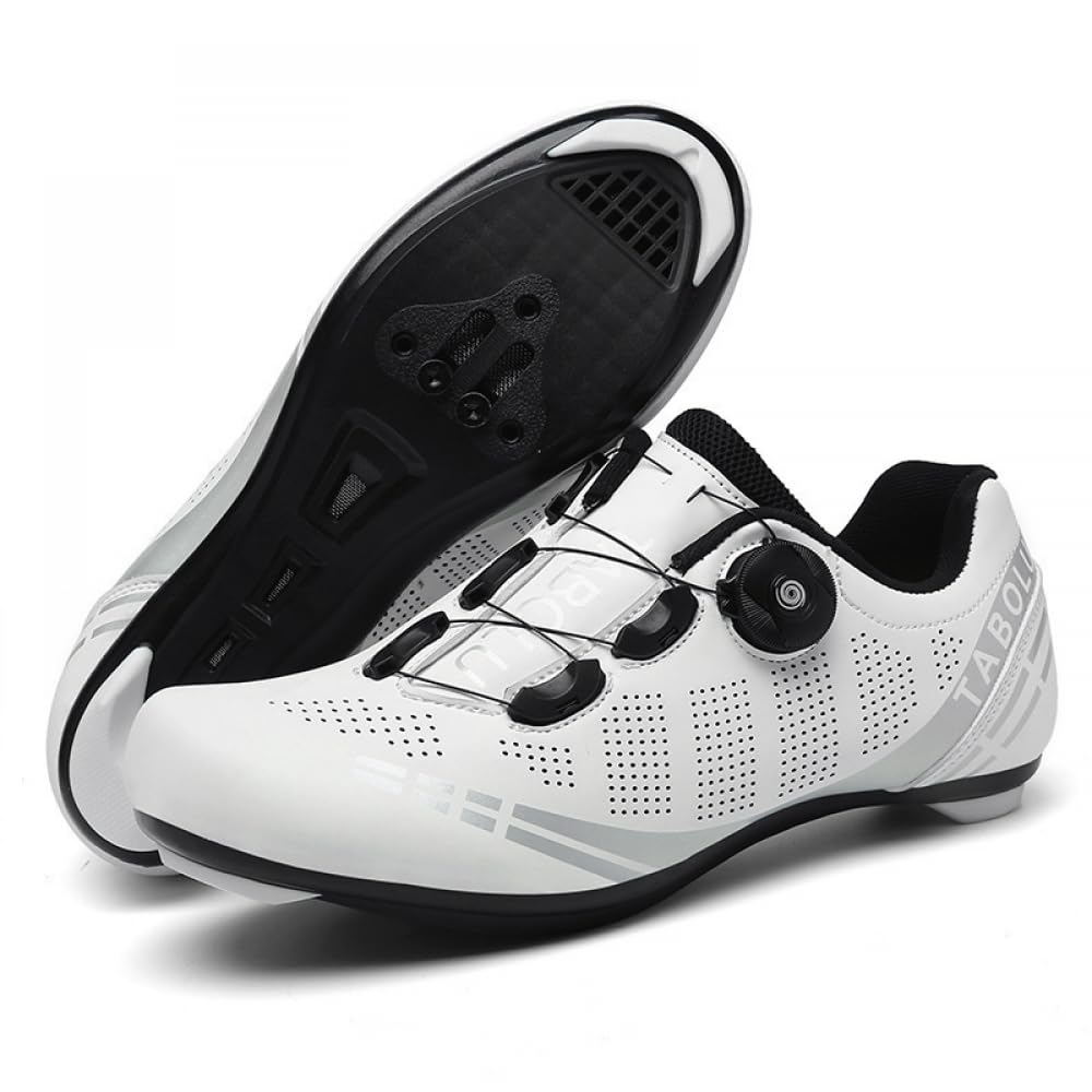 Zapatillas De Ciclismo para Hombre Y Mujer Zapatillas De Bicicleta Transpirables De Carretera Unisex Zapatillas Antideslizantes para Ciclismo En Interiores Y Outdoor