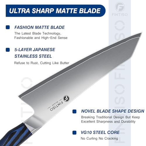 3PCS Kitchen Knife Set, Professional Chef Knives Set with G10 Handle, Premium 5-Layer 10Cr15CoMoV Japanese Steel Knives Set, Ultra Sharpe Knife for Meat and Vegetable - Image 3