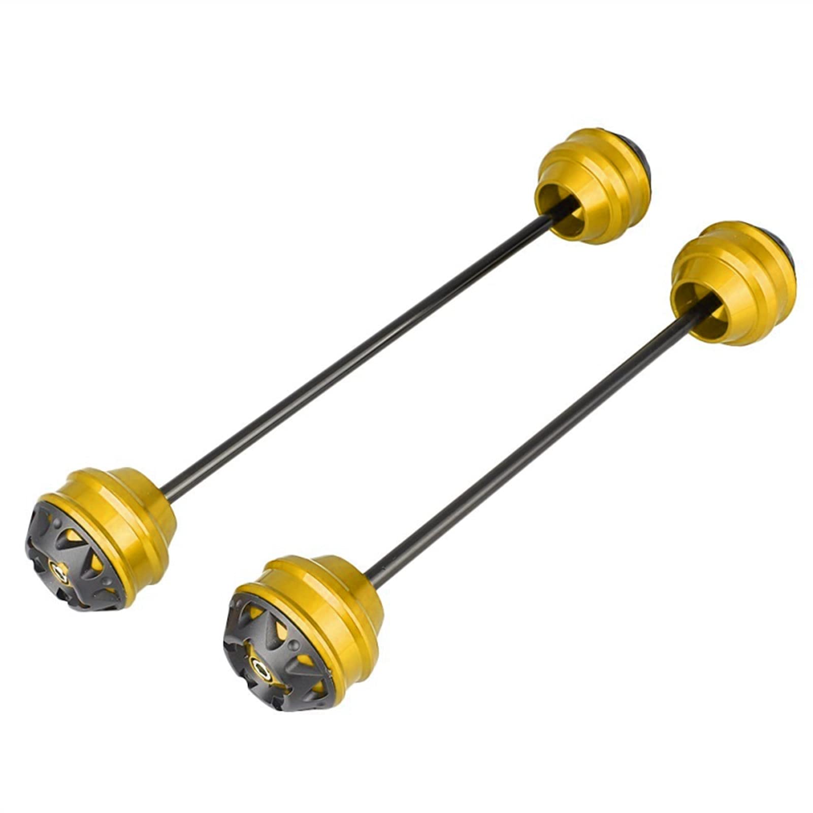 Front and rear axle sliders fork wheel protection crash pad kit for RSV4 1000 R RR RF Factory 2009-2020 19 18 (Color : Front Rear Golden)