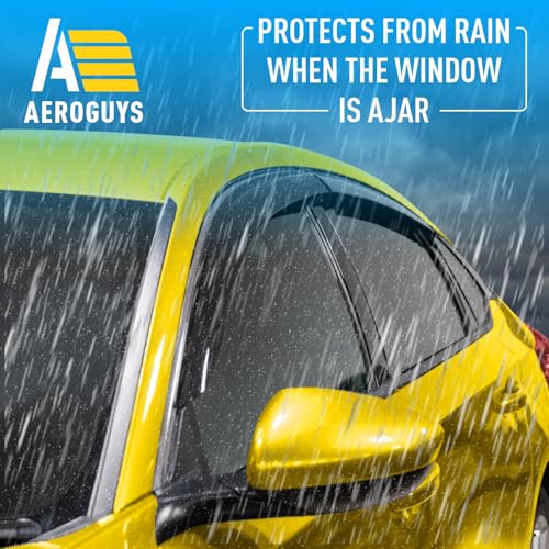 Extra Durable Window Deflectors Tape-On Window Visors Rain Guards Fit for Honda Accord 2018-2022, Sun Visors, Wind Vent for Shades, Exterior Car Accessories - 4pcs. AG0183 by AEROGUYS - Used condition - Image 2