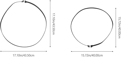 Miniatura 6 de 2 piezas de repuesto de aro fijo para ventilador eléctrico, cubierta de malla de plástico resistente para compatibilidad, fácil de instalar,