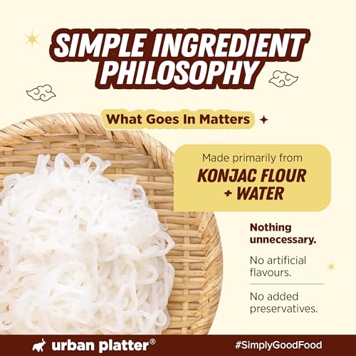 Image of Urban Platter Shirataki Konjac Noodles, 270g (Fat-Free, Gluten-Free, Low Carb, Ready to Use)