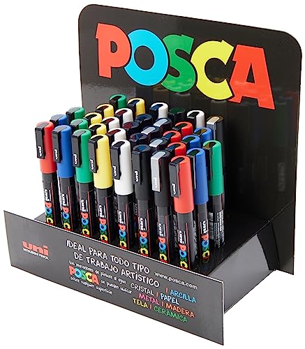 Posca PC-3M marqueur d'affichage pour personnaliser vos objets de décoration et ateliers DIY