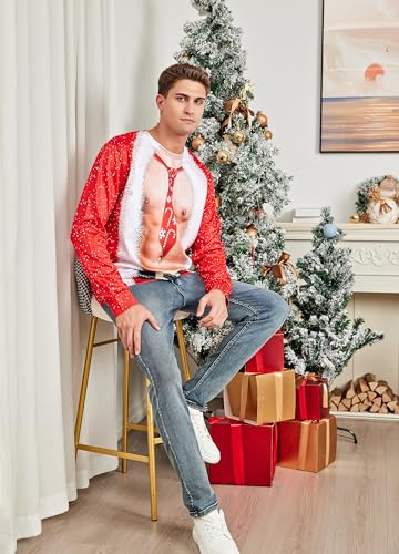 Ugly Christmas Sweatshirts Men Long Sleeve Women Xmas Sweater Pullover4