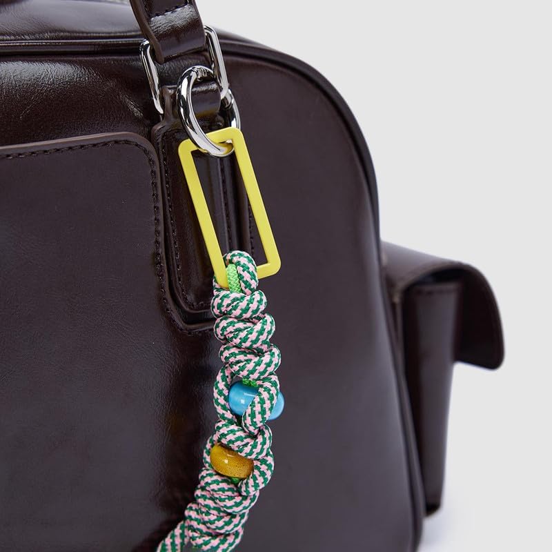 URBAN REVIVO Women’s Glossy Leather Crossbody Bag， Mini Purse Charm Handbag for Dating， Daily & Valentine‘s Gifts - Image 8