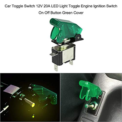 Sangmei Chave seletora do carro 12V 20A LED luz alternada interruptor da ignição do motor ligado bot