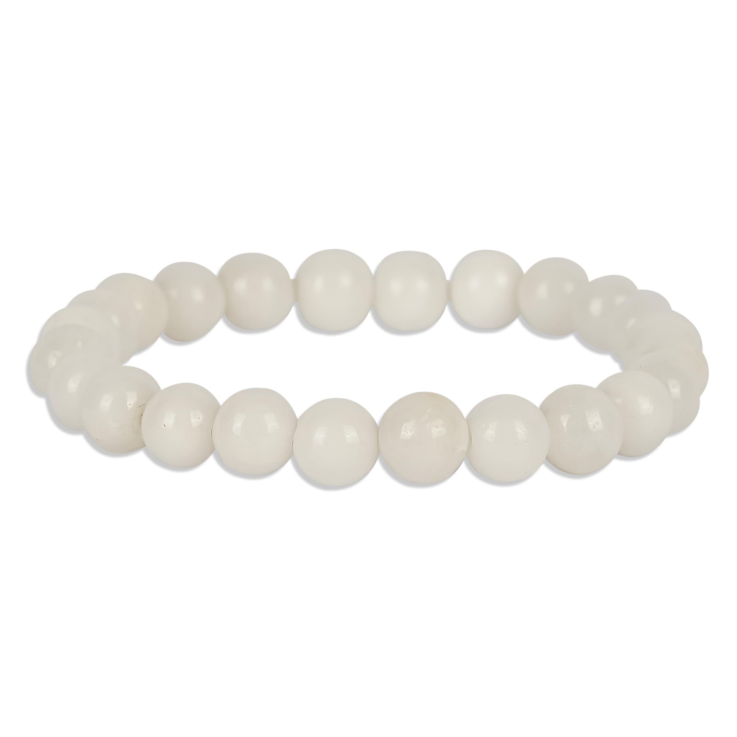 GEMSMANTRA Opalite White Bracelet | With Certificate and Extra Stones | Unisex Healing Stone for Calm and Harmony | 8 mm beads and Stretchable Band (B0CT8JT9CV) Amazon Price History, Amazon Price Tracker
