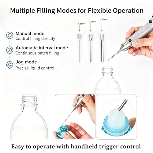 Máquina de llenado de líquidos de 1-100 ml con control digital LED 4