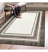 Beeiva Washable Area Rug 3x5, Modern Printed Border Design Throw Mat for Kitchen Non-Slip, Exquis...