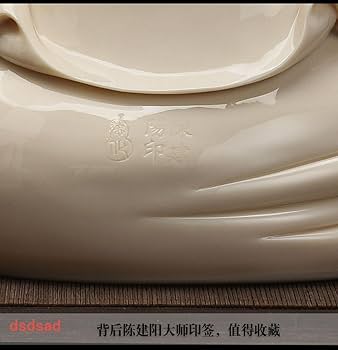 Amazon｜工芸の名匠 白磁 七福神 布袋様 大きなお腹の布袋様、仏像の