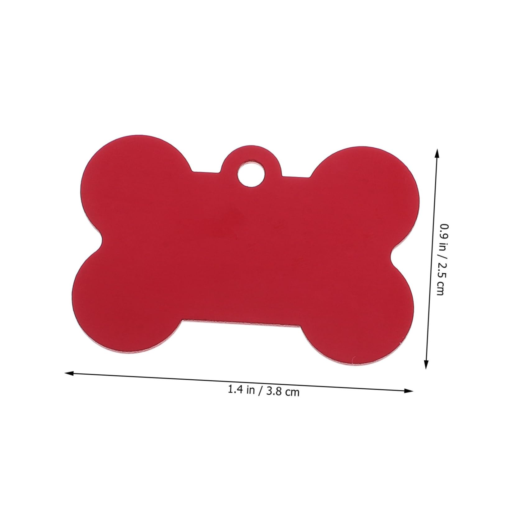 Angoily 50pezzi Targhette per Cani in Lega di Alluminio Forma di Osso Pendants per Animali Domestici Targhette Identificative Vuote per Incisione Adatte per Cani Gatti e Colore Casuale