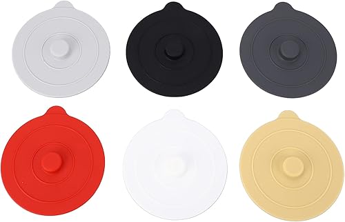 Miniatura 5 de Tapas de silicona, Cubiertas de copa de vino 6 piezas de silicona tapa de taza de silicona tapas de taza de silicona a prueba de polvo redondo