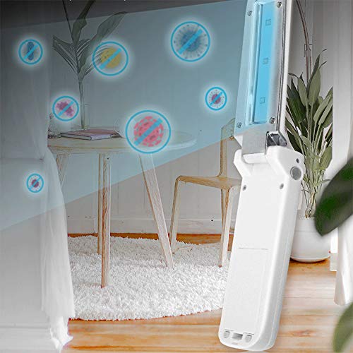 Preisvergleich Produktbild CDESY Hochwertige UV-Desinfektionslampe Tragbare Sterilisation Lampe 3W Fernbedienung Timing-UV Ozone keimtötender Sterilisator Fuer Haushalt, Schule, Hotel, Auto, Spielzeug, Haustier Areal