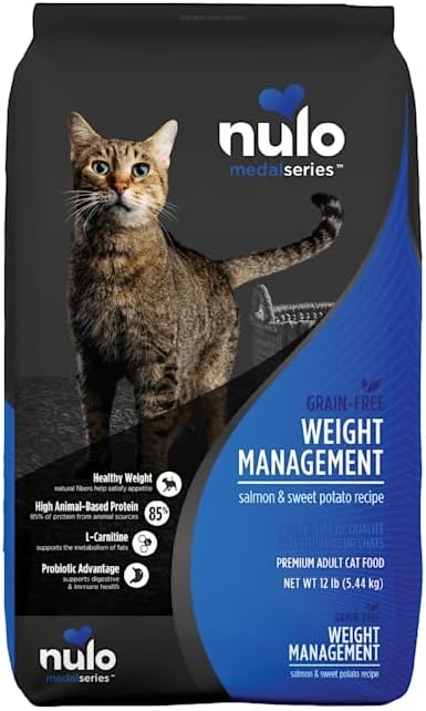 Nulo MedalSeries Grain-Free Salmon & Sweet Potato Adult Weight Management Dry Cat Food 12 lbs.