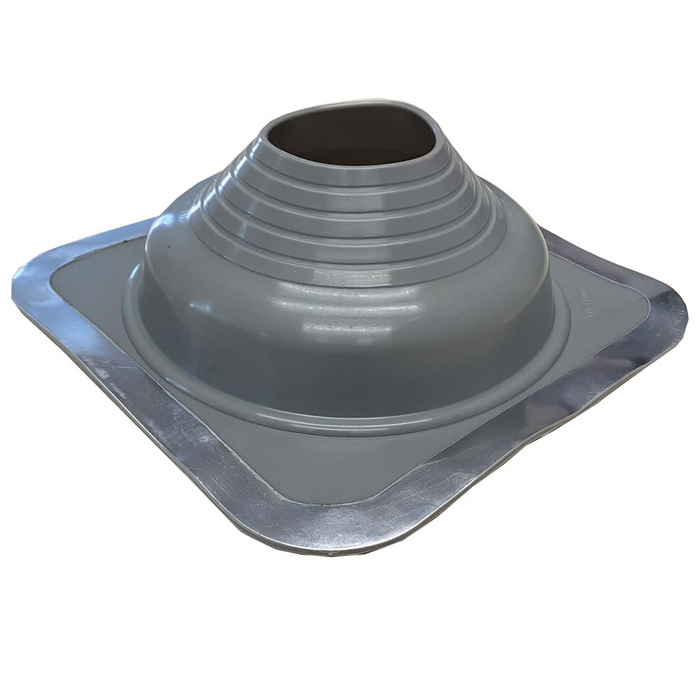 Chimsoc HT Rubber Pipe Flashing - Grey High Temperature Silicone - Suits 110-170mm Diameter Pipes