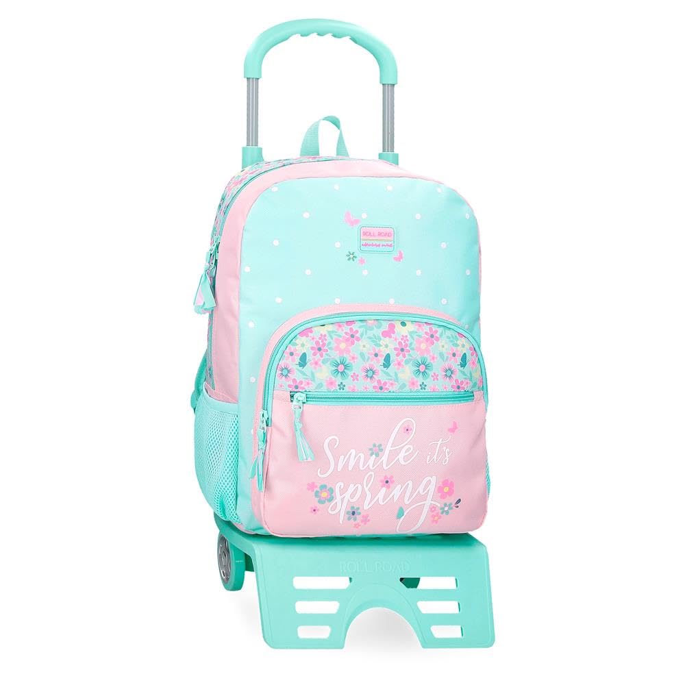 ROLL ROAD Sac à dos pour enfants Spring dream School backpack en polyester, bretelles larges et réglables qui s'adaptent, poche avant