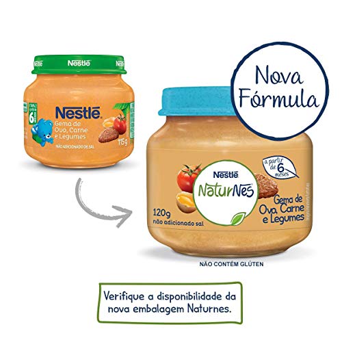 Papinha, Gema de Ovos Carne e Legumes, Nestlé, 115g