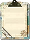 Punch Studio Home Office Clipboard & Notepad Gift Set Atlas