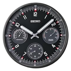SEIKO Shelby Non Ticking Wall Clock, Black, 13 Inch SEIKO Shelby Non Ticking Wall Clock, Black, 13 Inch product image