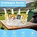 2-Pack Ice Buckets for Parties - Extra Large 5.5L Clear Beverage Tubs with Scoops, Perfect for Champagne, Beer, Sparkling Wine, and Cocktails - Mimosa Bar Essentials