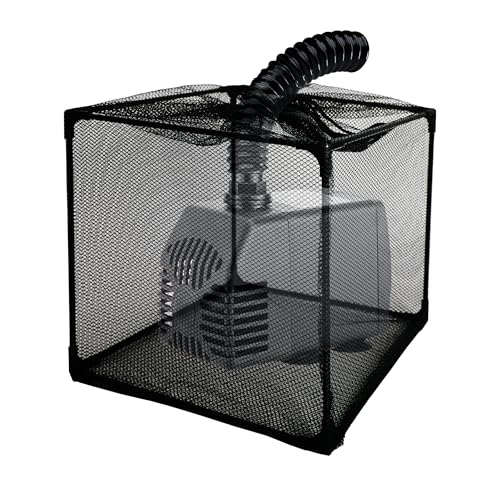 ZHABAYEN Pond Pump Filter Box, Anti-Clog Cube Water Pump Nets,