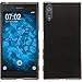 Produktbild PhoneNatic Case kompatibel mit Sony Xperia XZs - grau Silikon Hülle transparent + 2 Schutzfolien
