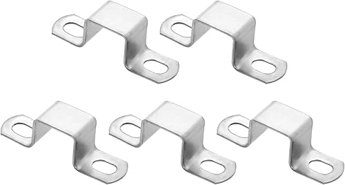 Miniatura 15 de HARFINGTON Abrazadera cuadrada de tubo 2.953x1.772 in 304 acero inoxidable hebilla de tubo cuadrado en forma de U abrazadera de tubo conector