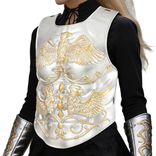 JSGHGDF Armure de soldat médiévale réaliste pratique pour fête à thème - Armures de poitrine pour amateurs de cosplay - Costume de défense