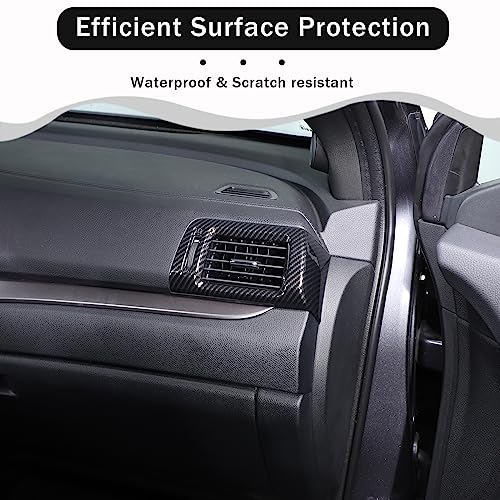 HIRUFAIT 2PCS Side Air Vent Frame Trim for Honda Pilot 2016-2022/ Ridgeline 2017-2024/ Passport 2019-2024, ABS Center Console Side Air Conditioning Outlet Cover Accessories (Carbon Fiber Pattern) by HIRUFAIT - Used condition - Image 3