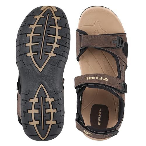 Image of FUEL Sandals & Floaters for Mens & Boys Comfortable & Lightweight Dailywear, Anti-Skid Flexible & Breathable for Running, Walking Stylish Casual Sandal for Outdoor Footwear For Gents (2112-04)