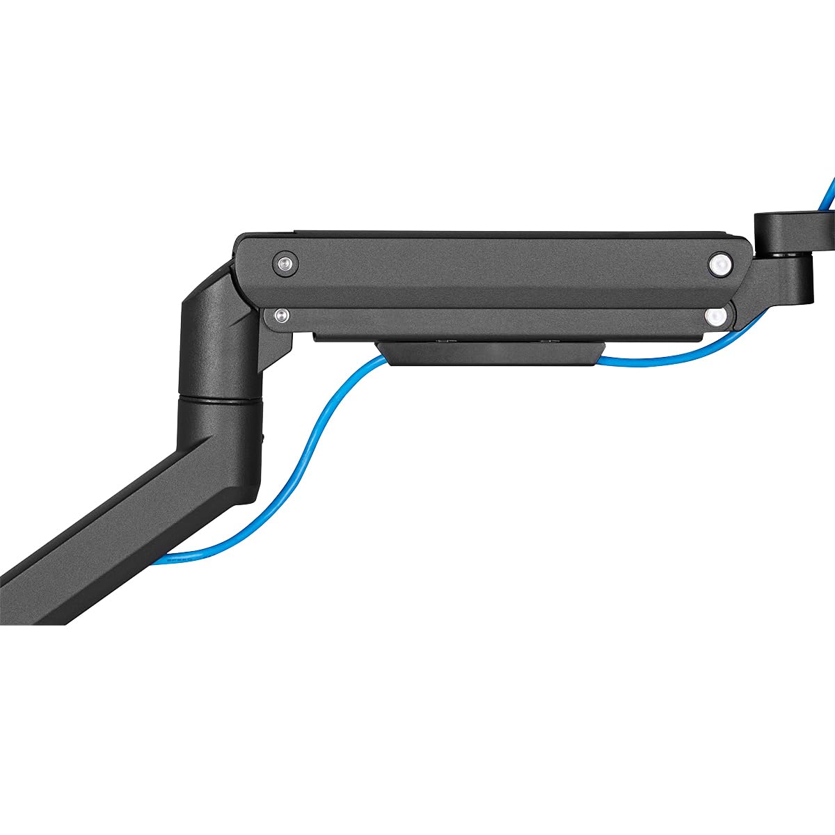 LogiLink Supporto per monitor da 17 a 49", con molla a gas, adatto per monitor Flat & Curved, alluminio