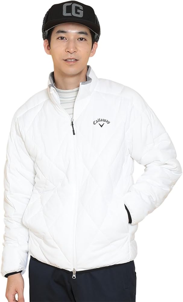 Amazon | [キャロウェイ] メンズ 中綿 フルジップブルゾン (スター