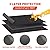 Halero 48 × 60 Inches Under Grill Mat for Outdoor Grill, Double Sided Fireproof and Oil Proof Mat for Fire Pit,Protects Decks and Patios BBQ Floor Mat Black